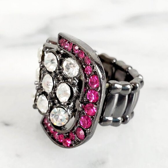 Crystal Buckle Stretch‎ Ring - Picture 7 of 10